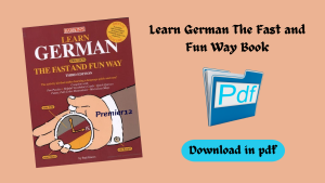 Learn German The Fast and Fun Way Book