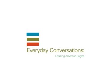 Everyday Conversations Learning American English author Various authors