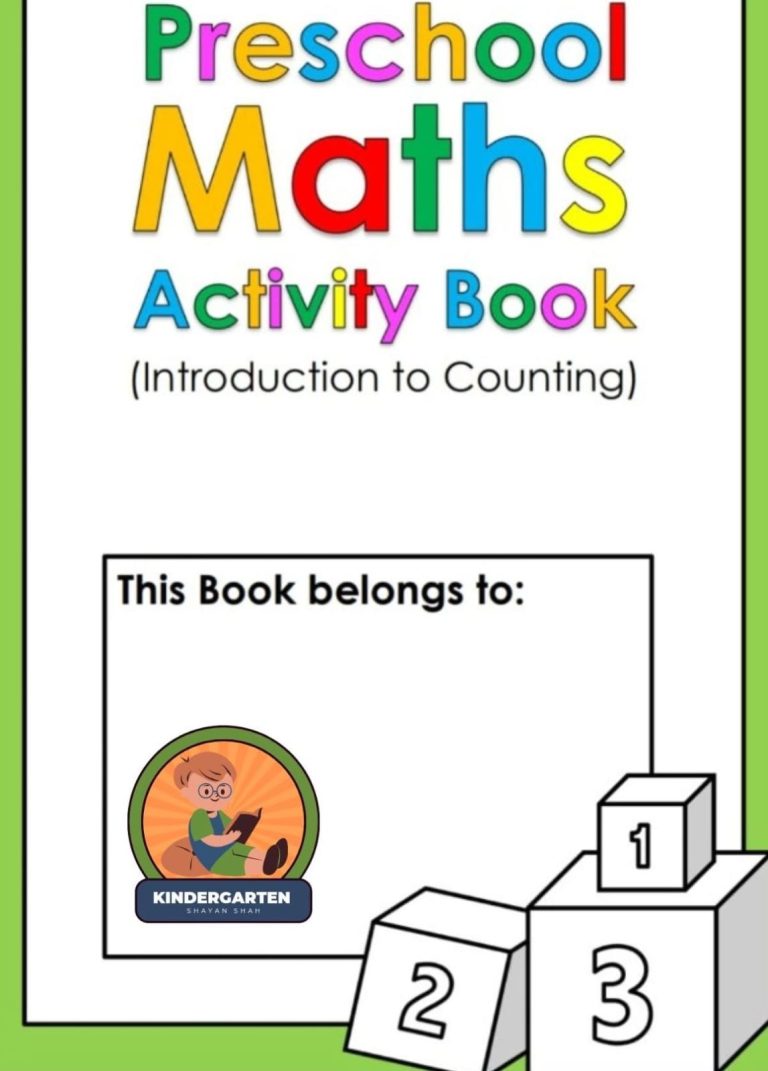 Preschool Math Activity Book