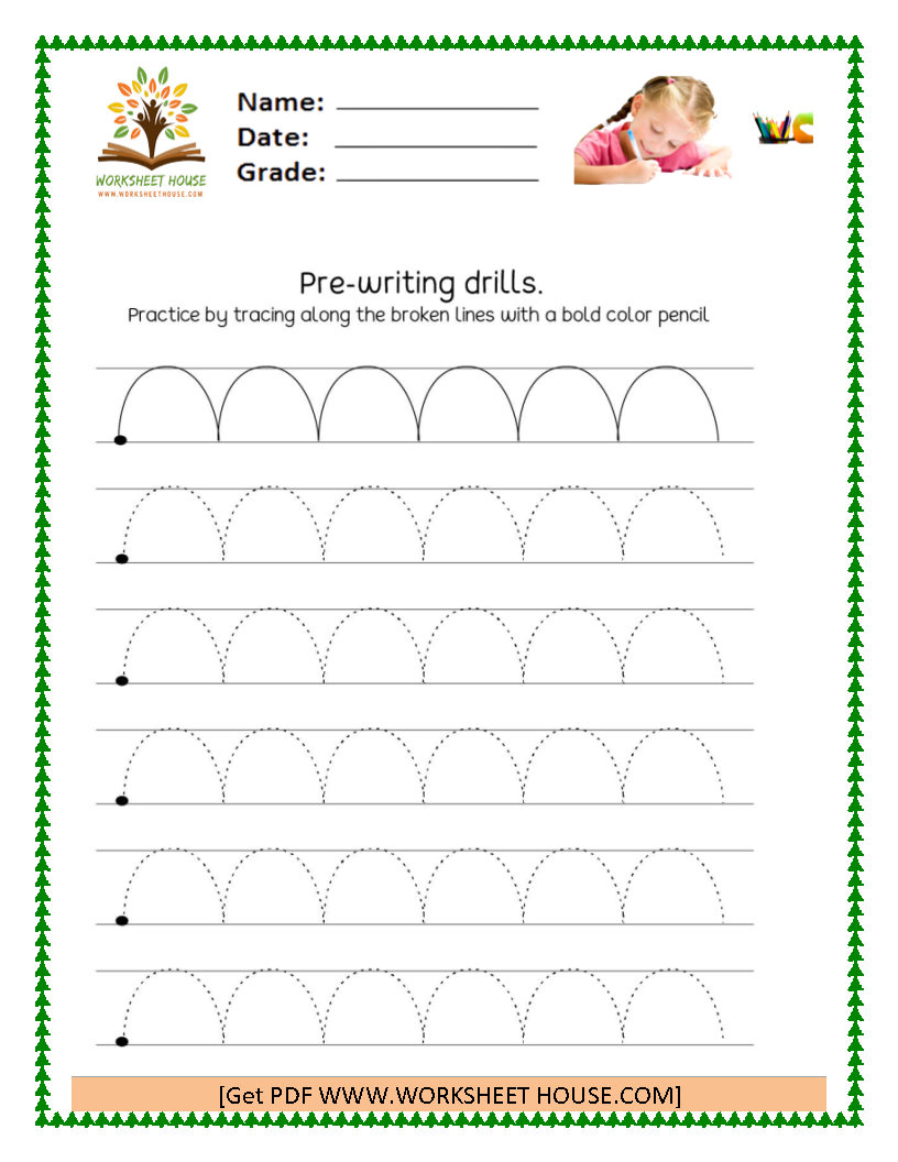 Path finding worksheets – Kindergarten Library